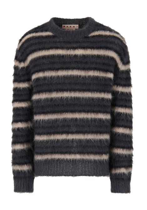 maglione mohair uomo grigio scuro MARNI | GCMG0161Q0 UFU174RGN77